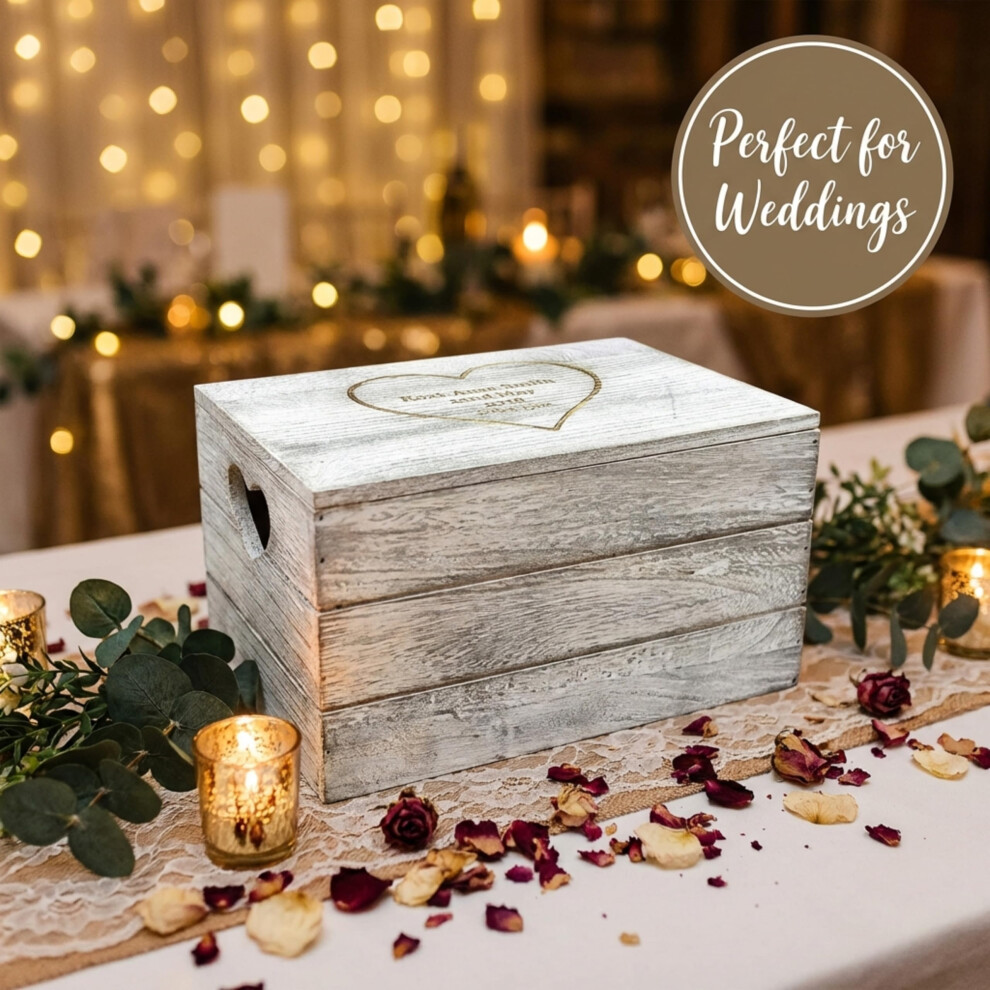 Hoolaroo Personalised Wooden Memory Box Large Engraved Keepsake Box For Baby Gi