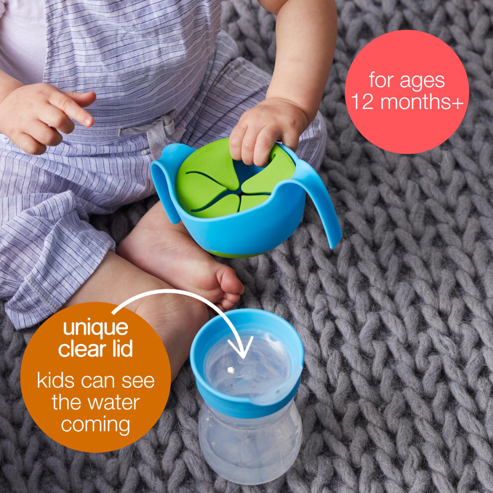 B.box Toddler Training Cup, Free Flow Opening, Bpa Free, Dishwasher Safe, 240Ml, From 12 Months, Interchangeable Base Compatible With Spout And Sippy