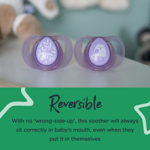 Tommee Tippee Tommee Tippee Every Day Essential Natural Latex Dummies, Round Cherry Shaped Tea 2