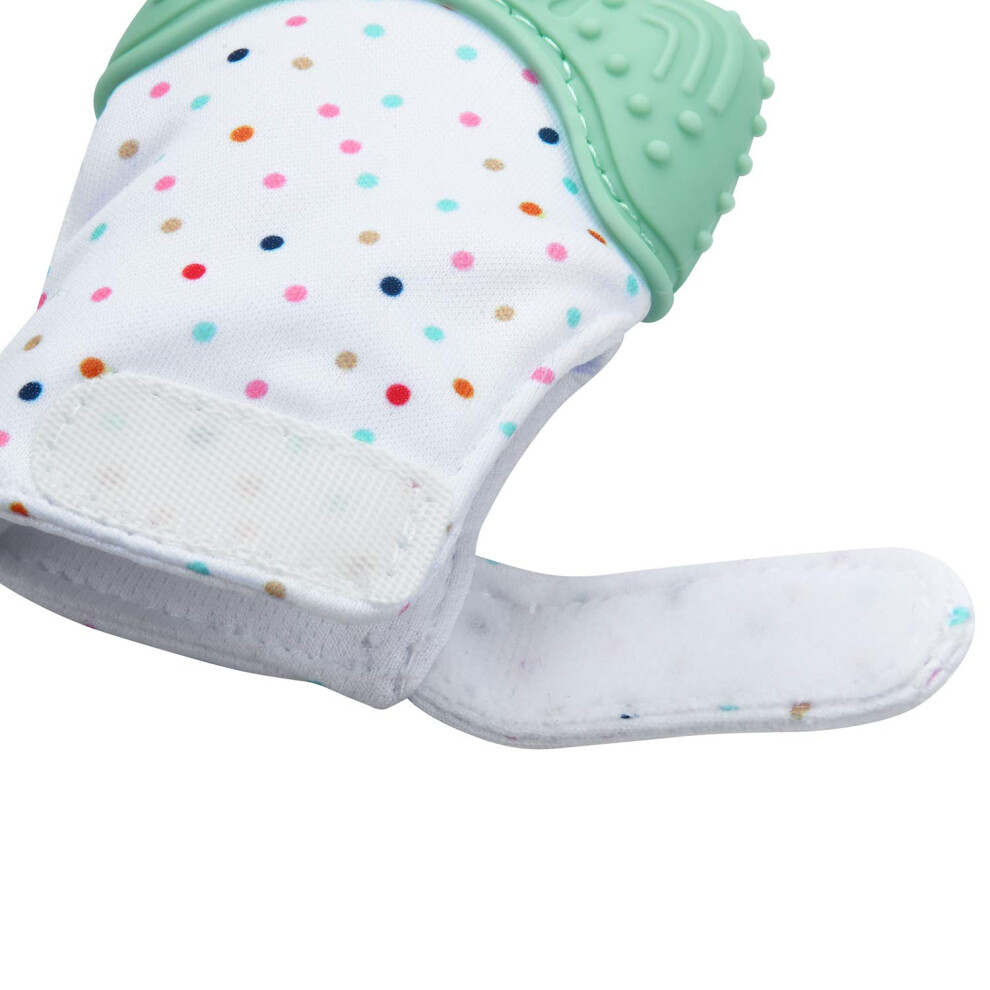 Pandaear Baby Teething Mittens - 2 Pack Teething Gloves For Soothing Pain Relief, Protection And Stimulating Teethers For Babies 3Months+