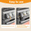 EUDEMON 1 Pack Updated Oven Front LockChildproof Oven Door Lock Easy t 3