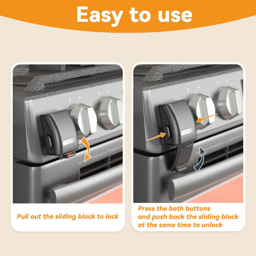 EUDEMON 1 Pack Updated Oven Front LockChildproof Oven Door Lock Easy t 2