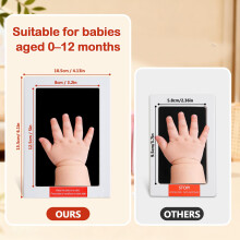 PewinGo XL Size Baby Handprint and Footprint Kit4 Baby Inkless Print P