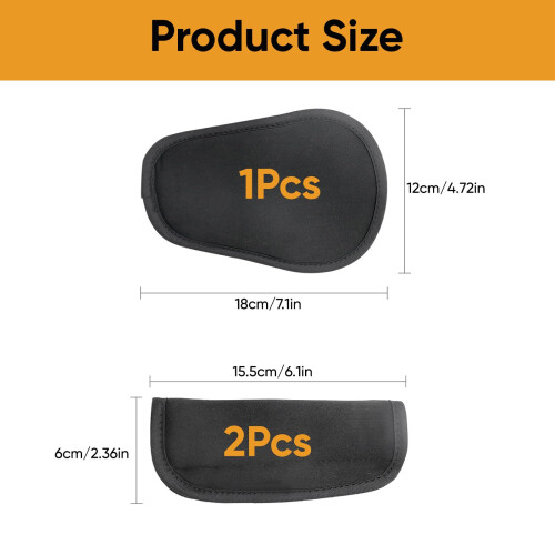 KRENIE 3Pcs Baby Seat Belt Pad Set – Universal Soft Shoulder Strap 1
