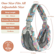 AUYAO Baby Sling Carrier Portable Breathable Toddler Sling Thick Shoul