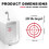 10pcs Toilet Target Aiming Stickers, Red 2