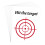 10pcs Toilet Target Aiming Stickers, Red 3