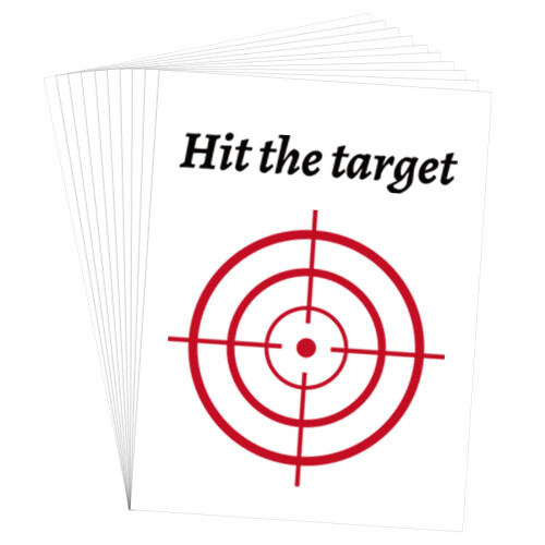 10pcs Toilet Target Aiming Stickers, Red 2