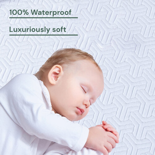 Sheet Story Ackly Bamboo Waterproof Cot Mattress Protector 120 x 60cm 1
