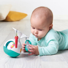 Tiny Love 2-in-1 Tummy Time Musical Mobile, 360 Rotating Baby Mobile with Music & Lights, 0+ Months, Portable Baby Musical Toy, 3 Music & Sound Mode