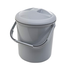 Rotho Babydesign Nappy Pail, 10l, 0+ Months, Bella Bambina, Stone-Grey, 20021 0286
