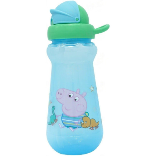 Peppa Pig Peppa Pig Water Bottle, 3 Pack Pink Blue Orange Colourway Pack 340ml 1