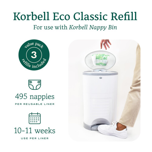 Korbell - Korbell 16L Eco Friendly Nappy Bin Refill 1