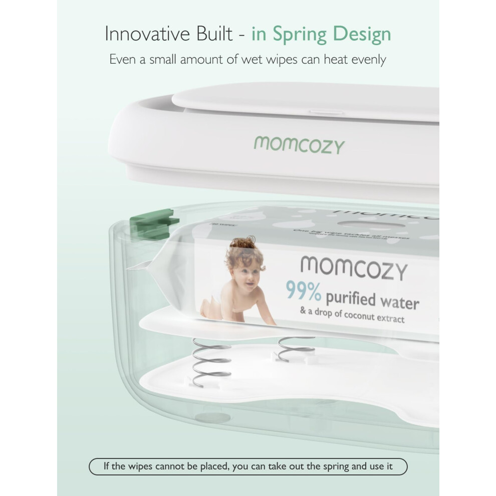 Photos - Hair Product Momcozy Baby Wipe Warmer Innovative Spring Design Large Capacity Wipes 