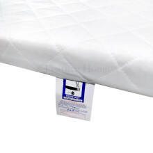 Feature Home New New Cot Bed Mattress, 120 x 60 x 5 cm Travel Compatible with Mothercare & Other Main Brand Cots, Hypoallergenic Removable Cover, UK