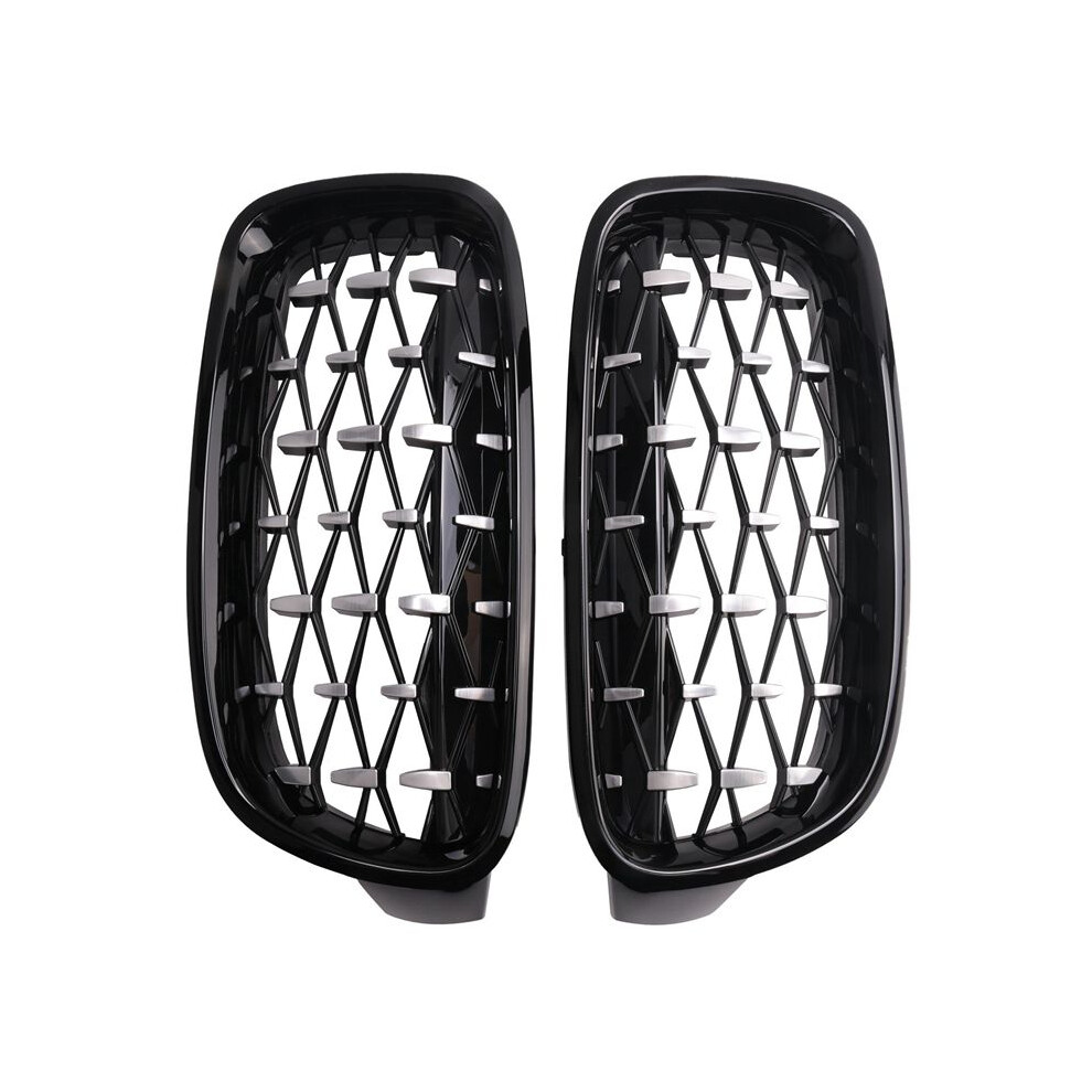 Front Kidney Grill, Front Hood Diamond Grille Meteor Grill For- F30 F31 F35 320I 328I 335I 2012-2018 4711312402944