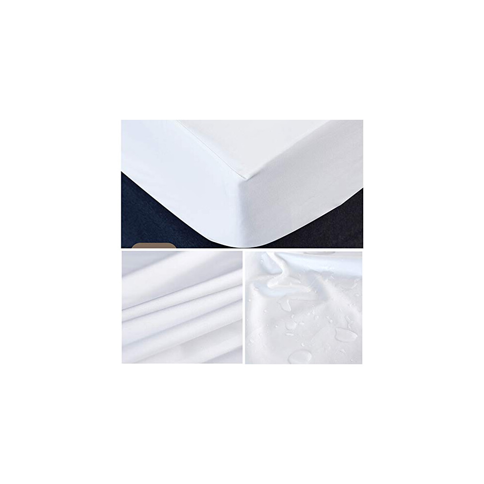 Esfoto Crib Waterproof Mattress Protector 85 X 50Cm Crib Fitted Sheet White Toddler Mattress Cover 51X85cm Baby Bed Sheet Breathable Soft Washable For Baby