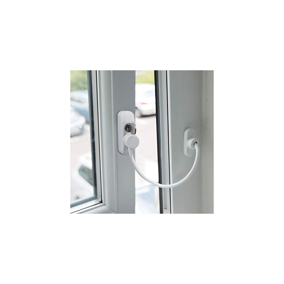 Window Restrictor Locks Window Door Cable Restrictor Lock Child Baby Safety Security Wire Catch For Home Public And Commercial Applications ( Neoteck