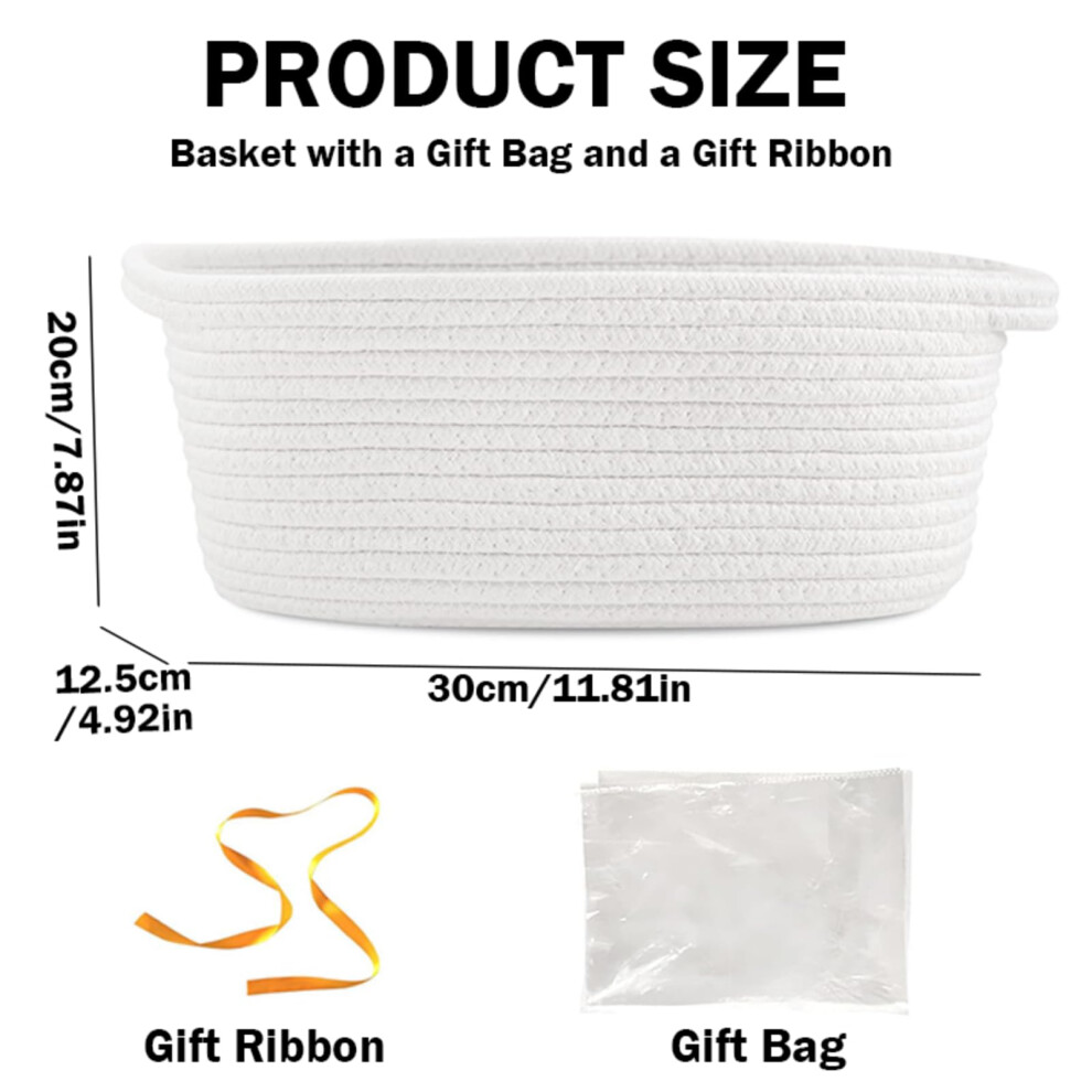 Hamper Baskets For Gifts Empty,Woven Gift Basket Hamper Kit With Gift Bag,Ribbon,Cat Dog Toy Storage Basket For Baby Shower Wedding Birthday Easter G Chiziyixin