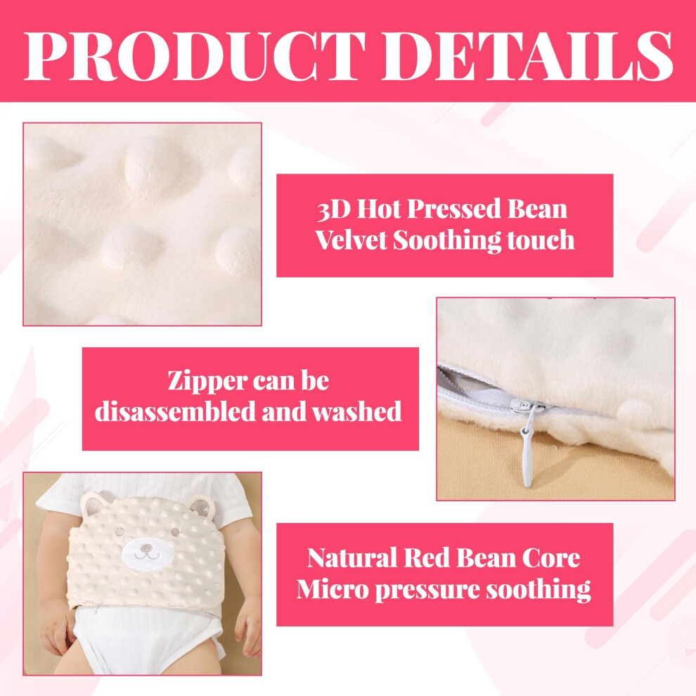 Othrion Infant Abdominal Band,Colic Relief For Babies Belt,Microwavable,Adjustable,For The Relief Of Infant Abdominal Pain,Abdominal Distension,Soothing Babi