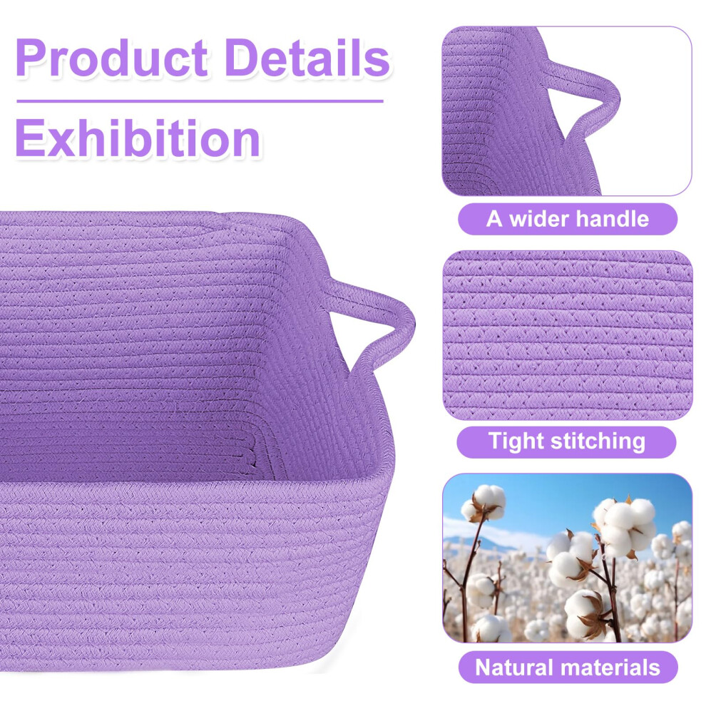 Gift Basket, Hamper Kit, Rectangular Empty Hamper Basket With Cellophane Bags And Pull Bows, Rope Gift Baskets With Handles, Woven Gift Basket Lotvic