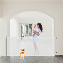 S&D, Retractable Baby Gate 250cm Wide, Stair Safety Gate Roll, Pets, dog, Cat Extendable Barrier Gates Extra Wide Gates Foldable Durable and Strong