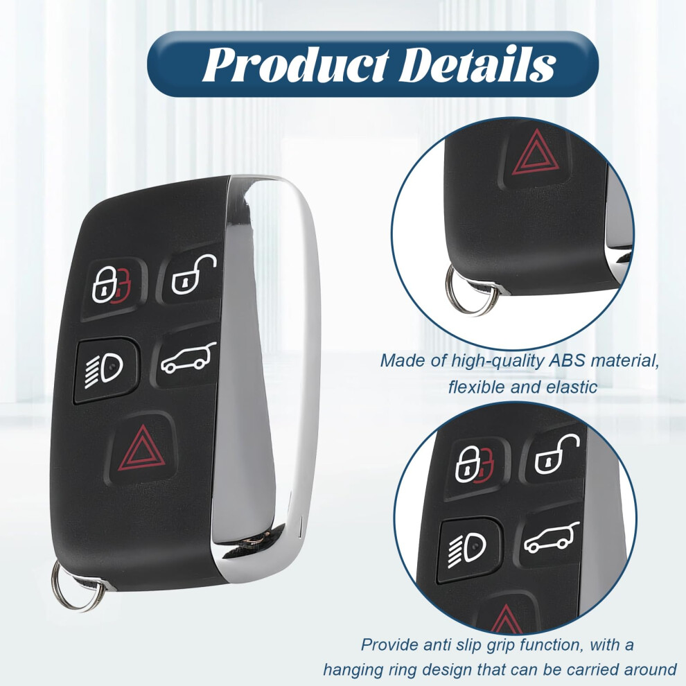 5 Button Car Key Fob Cover Replacement For Range Rover Sport Evoque 5001226288239