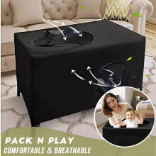 Blackout Crib Canopy Cover Travel Netting Tent Stretchy Breathable Str