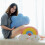 NatureMan Moon Rainbow Pillow Cushion, Soft Plush Cloud Shaped Pillow 4