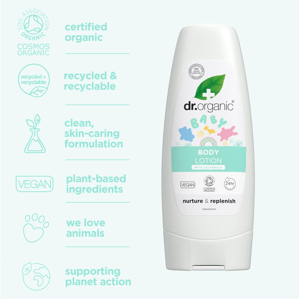 Dr. Organic Dr Organic Calendula Baby Lotion Fragrance Free Skin Soothing Sensitiv