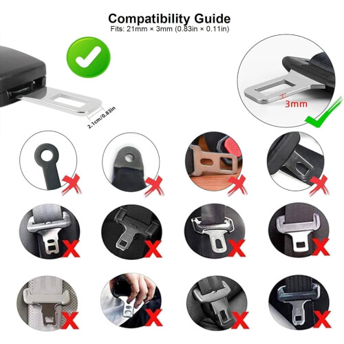 Seat Buckle Adjustable Seat Accessories 2 Pcs Fixing Strap23CM 1