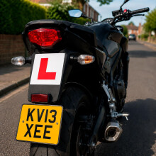 Signs247 L Plates Sticker for Cars and Motorbikes, UK Made Learner Driver Sign Decals, Self Adhesive Red White Driving Stickers for Vehicle Bodywork,
