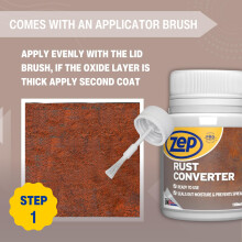 Zep Rust Converter and neutraliser with a brush for easy application