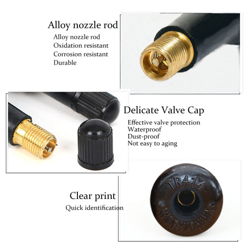 5 Pcs Tyre Valves,Tubeless Valve with Dust Caps 2