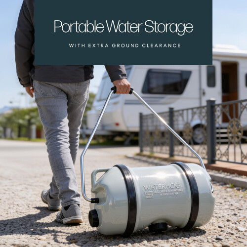 Leisurewize LWACC48 Waterhog Water Carrier 51.5 L with Pull Handle, Grey 2
