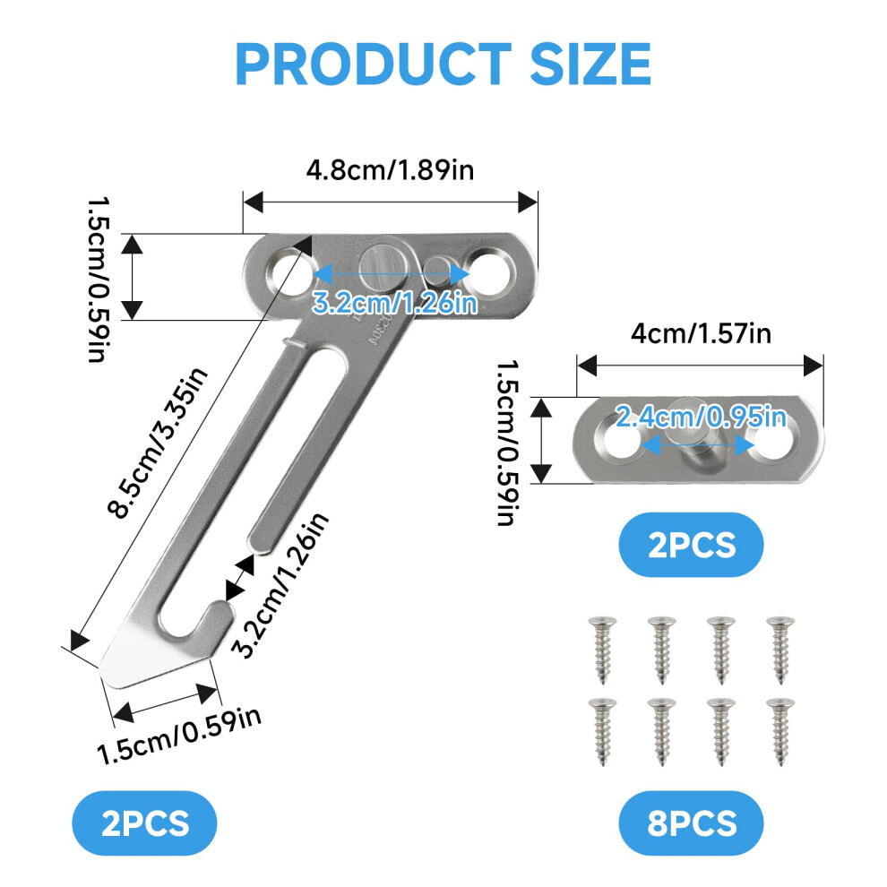 Zenhuaxinton 2 Pcs Window Restrictor For Upvc Windows Window Locks，Child Safety Loc