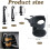 Car Cup Holder Set, 2-Pack Universal Air Vent Mount, Adjustable Drinks Holders with Secure Clips, Black 2