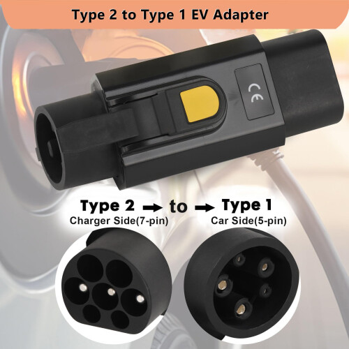 Jiacheng Type 2 to Type 1 EV Adapter 1