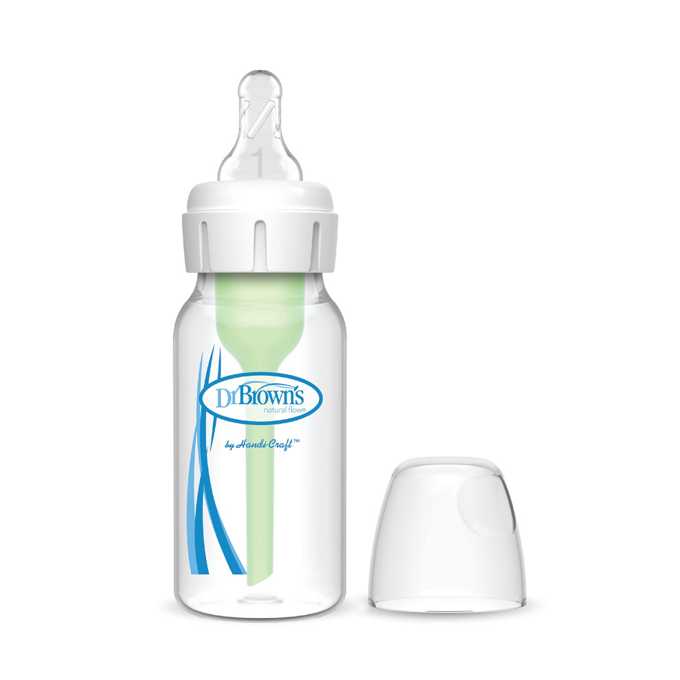Dr. Brown's Options+ Anti-Colic Baby Bottle, Narrow Neck, 120Ml, 1 Pack