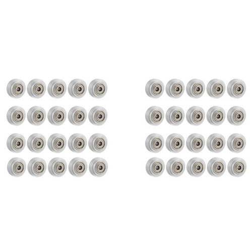 40Pcs 3D Printer Clear Polycarbonate Wheel Plastic Pulley Linear Bearing for  CR-10 S5  3 Pro Printer