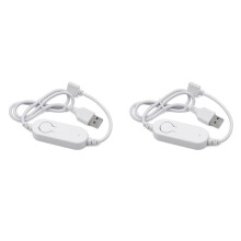 2X Tuya RGB WiFi LED-Controller DC5V USB-Dimmertimermodi voor 2835 5050 RGB Ledstripverlichting Life App-Adapter