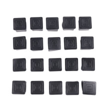20 Piezas Cuadrado Silla Mesa Pata Pie Goma Protectores Protectores 25 Mm X 25 Mm