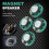 0.25 W 32 Ohm Plastic 4 Magnetic Speaker with 27 mm Diameter Green + Silver 4