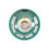 0.25 W 32 Ohm Plastic 4 Magnetic Speaker with 27 mm Diameter Green + Silver 8