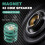 0.25 W 32 Ohm Plastic 4 Magnetic Speaker with 27 mm Diameter Green + Silver 5