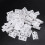 30pcs Shelf Cabinet 90 Degree Plastic Corner Braces Angle Brackets White 2