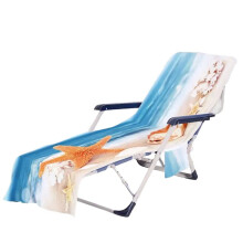 Coprisedia da Spiaggia con Tasche Laterali, Comodo e Ad Asciugatura Rapida, Adatto per La Spiaggia All'Aperto