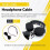 Suitable for  Arctis 3 5 7 Stable Audio  Headphone Extension Cord 6