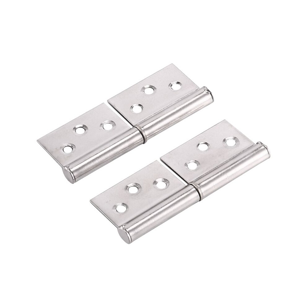 3 Inch Silver Tone Stainless Steel 360 Degree Rotating Window Door Flag Hinge 2 Pieces 6033240951461