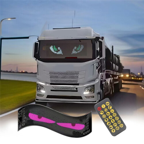 LED Car Flexible Screen USB 5V Matrix Pixel Panel RGB Pattern Graffiti Scrolling Text Animation Display with APP 16x96 2